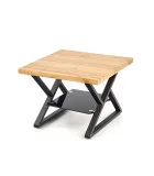 XENA KWADRAT COFFEE TABLE, BLACK / NATURAL WOOD order